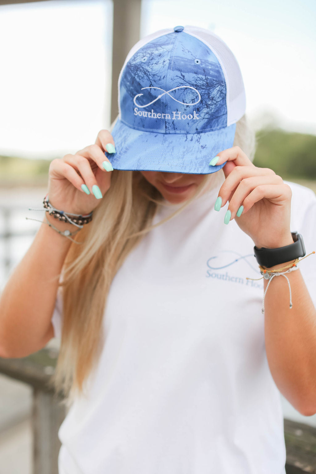 Blue Camo Hat