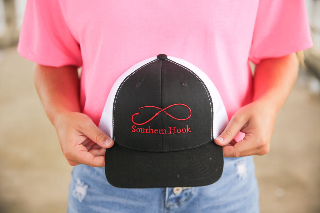 Black and Red Hat